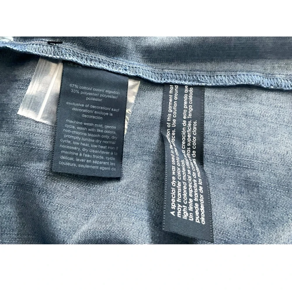 Tommy‎ Jeans Womens Blue Pleated Denim Mini Skirt Size 12 New With Tags